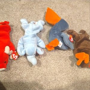 Snort, peanut, chocolate, and scoops TY